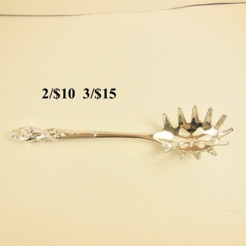 Silver Plate Spaghetti Noddle Server